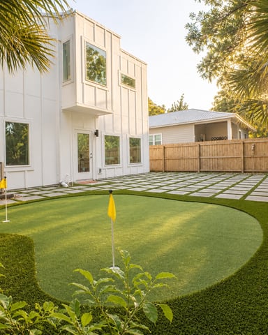 Green Fairway Backyard